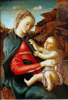 Virgem com o Menino (Madona dos Guidi de Faenza) - Dimensões: 73 cm x 49 cm - Criação: 1465 / 1470