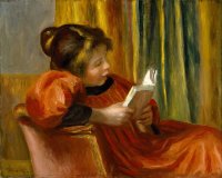 Leitura da Menina - Dimensões: 34 cm x 41 cm - Criação:  1885 / 1890