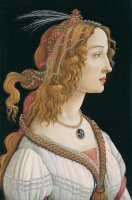 Retrato de uma Jovem Mulher - Dimensões: 82 cm × 54 cm - Criação: 1480/1485