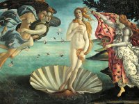 Nascimento de Vênus - Dimensões: 172 cm x 278 cm - Criação: 1484 / 1486