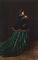 Camille (Mulher no Vestido Verde) - Dimensões: 231 cm x 151 cm - Criação: 1866
