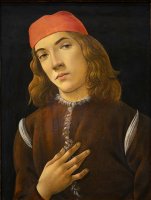 Retrato de um Jovem - Dimensões: 44 cm x 46 cm - Criação: 1482/1485