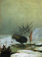Naufrágio no Mar do Gelo - Dimensões: 30 cm x 22 cm - Criação: 1840 	