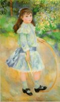 Menina com um Aro - Dimensões: 125,7 cm × 76,7 cm - Criação: 1885	