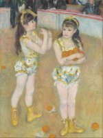 Acrobatas no Circo Fernando (Francisca e Angelina Wartenberg) - Dimensões: 131 cm x 99 cm - Criação: 1879