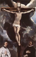 Cristo na Cruz Adorado por Dois Doadores - Dimensões:  260 cm x 171 cm - Criação: 1590