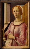 Retrato de uma Senhora Conhecida como Smeralda Brandini - Dimensões: 65,7 cm × 41 cm - Criação: 1471/1470	