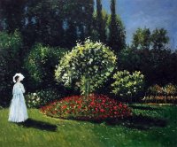 Senhora de Branco no Jardim - Dimensões: 82,3 cm × 101,5 cm  - Criação: 1867