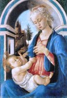 Madonna e  uma Criança- Dimensões: 71 cm × 51 cm - Criação: 1467