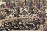 Desenhos para a Divina Comédia de Dante - Dimensões: 32 cm x 47 cm - Criação: 1481 / 1488
