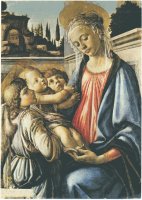 Madonna com uma Criança e Dois Anjos - Dimensões: 100 cm × 71 cm - Criação: 1468/1469	