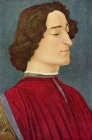 Retrato de Giuliano de Medici - Dimensões: 54 cm × 36 cm - Criação: 1478	