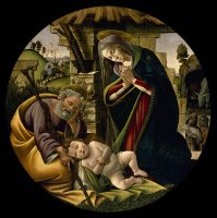 Adoração do Filho de Cristo - Dimensões: 120 cm x 120 cm - Criação: 1500