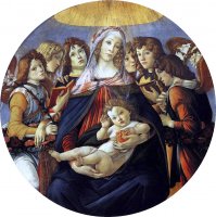 Madonna of the Pomegranate - Dimensões: 143,5 cm - Criação:  1490
