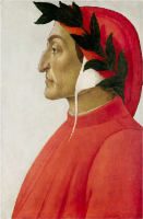 Retrato de Dante - Dimensões: 54,7 cm × 47,5 cm - Criação: 1495