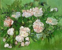 Ainda Vida: Rosas Cor-de-Rosa - Dimensões: 32 cm x 40 cm - Criação: 1890