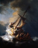 Tempestade no Mar da Galileia - Dimensões: 160 cm x 128 cm - Criação: 1633 	