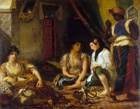 Mulheres de Argel - Dimensões: 180 cm × 229 cm  - Criação: 1834