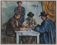 Os Jogadores de Cartas - Dimensões: 58 cm x 48 cm - Criação: 1890 / 1895