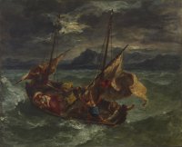 Cristo no Mar da Galiléia - Dimensões: 60 cm x 73 cm  - Criação:  1854	