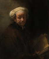 Auto-retrato Como o Apóstolo Paulo  - Dimensões: 91 cm × 77 cm - Criação: 1661