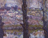 Vista de Arles, Pomar em Flor - Dimensões: 72 cm x 92 cm - Criação: 1889