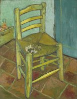 A Cadeira de Van Gogh com Cachimbo - Dimensões:  93 cm × 73,5 cm - Criação: 1888