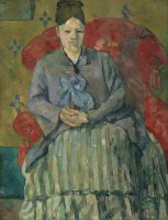 Madame Cézanne em uma Poltrona Vermelha - Dimensões: 72,2 cm x 59,9 cm - Criação: 1877